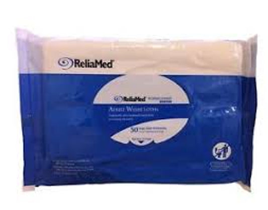 PK/48 ALOEMED WET WASHCLOTH WIPE, (9x11 1/2")  SCENT-FREE SOFT PACK - Save On Medical