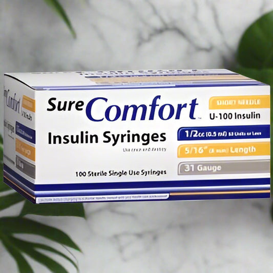 BX/100 Sure Comfort Insulin Syringe 30G, 5/16in, 1cc