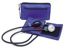 Color Pro Sphygmomanometer, Adult Royal Bleu Latext Free (10-16IN)  Carry Case