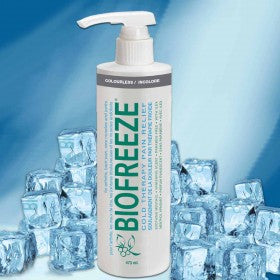 BIO C16OZ 1/EA BIOFREEZE CRYOTHERAPY PAIN RELIEVING GEL PUMP BOTTLE 16OZ DYE AND PARABEN FREE - Save On Medical