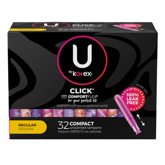 U by KOTEX® Click® Tampons Regular - Save On Medical